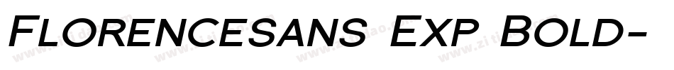 Florencesans Exp Bold字体转换